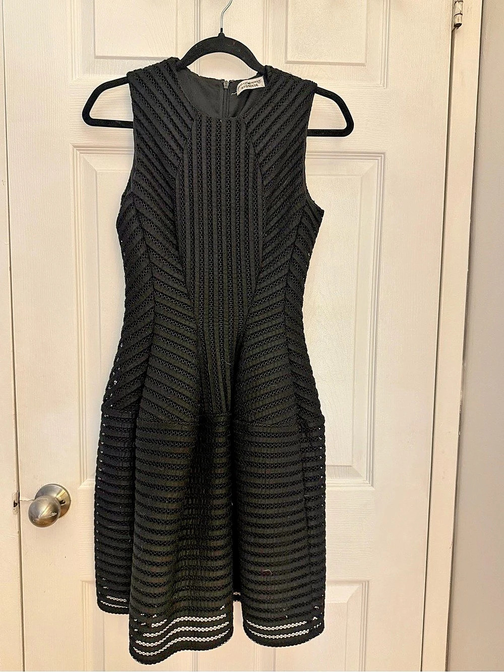 Betsey Johnson Black Midi Dress Like New